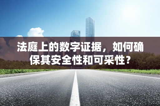 法庭上的数字证据，如何确保其安全性和可采性？