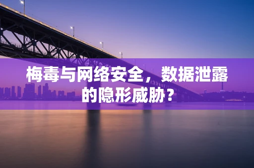 梅毒与网络安全，数据泄露的隐形威胁？