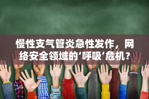 慢性支气管炎急性发作，网络安全领域的‘呼吸’危机？