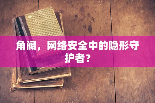 角阀，网络安全中的隐形守护者？