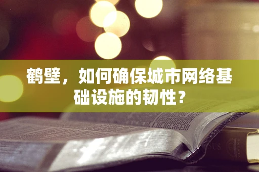 鹤壁，如何确保城市网络基础设施的韧性？