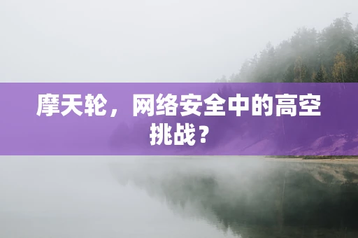 摩天轮，网络安全中的高空挑战？