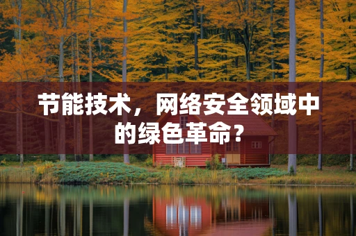 节能技术，网络安全领域中的绿色革命？