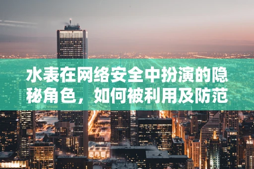 水表在网络安全中扮演的隐秘角色，如何被利用及防范？