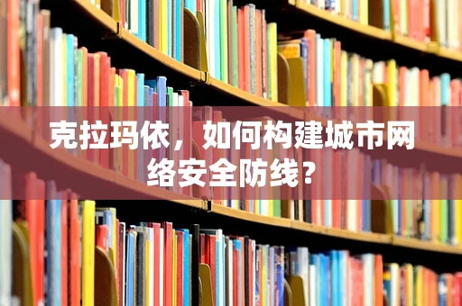 克拉玛依，如何构建城市网络安全防线？