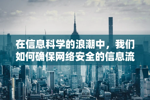 在信息科学的浪潮中，我们如何确保网络安全的信息流动不受干扰？