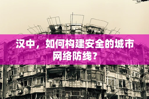 汉中，如何构建安全的城市网络防线？