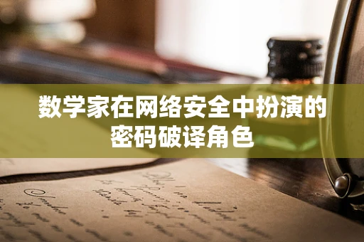 数学家在网络安全中扮演的密码破译角色