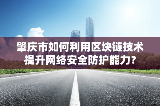 肇庆市如何利用区块链技术提升网络安全防护能力？