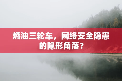 燃油三轮车，网络安全隐患的隐形角落？