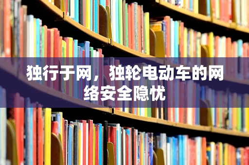 独行于网，独轮电动车的网络安全隐忧