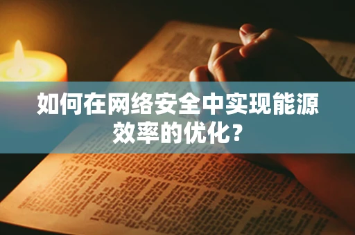 如何在网络安全中实现能源效率的优化？