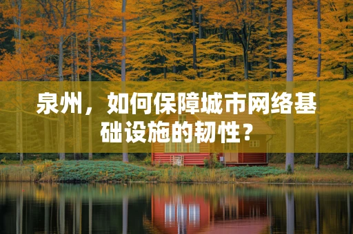 泉州，如何保障城市网络基础设施的韧性？