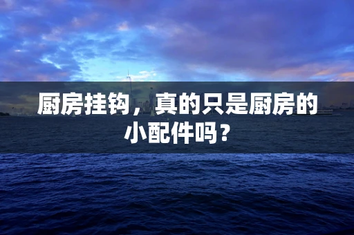 厨房挂钩，真的只是厨房的小配件吗？