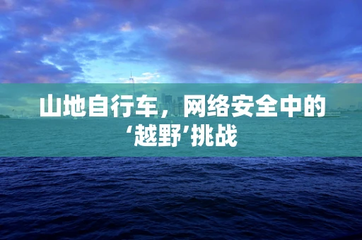 山地自行车，网络安全中的‘越野’挑战