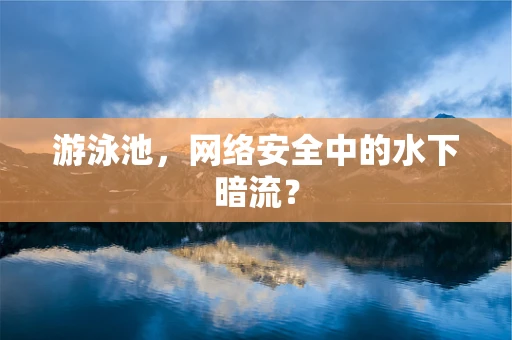 游泳池，网络安全中的水下暗流？