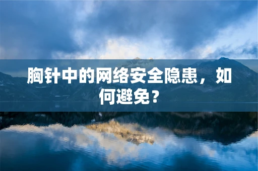 胸针中的网络安全隐患，如何避免？