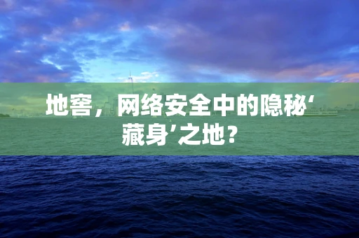 地窖，网络安全中的隐秘‘藏身’之地？