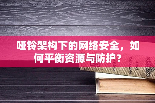 哑铃架构下的网络安全，如何平衡资源与防护？