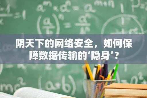 阴天下的网络安全，如何保障数据传输的‘隐身’？